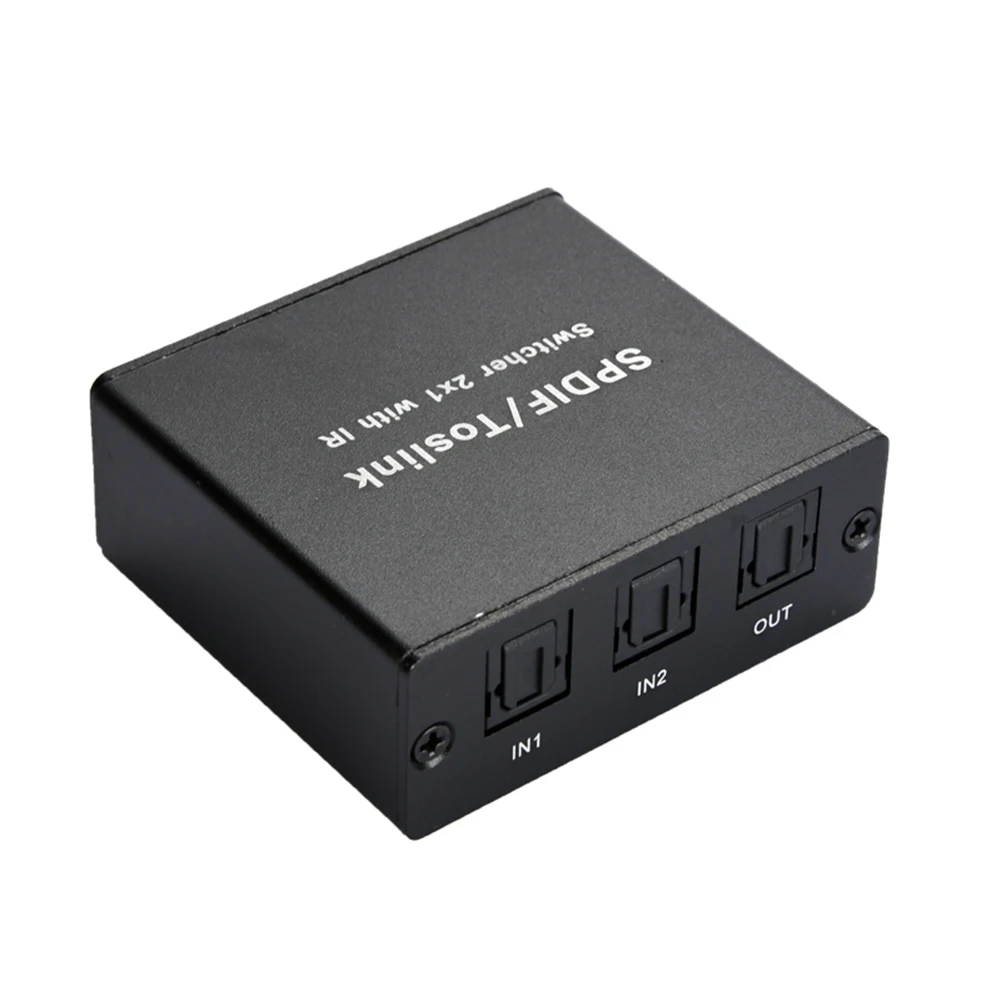 Цифровой оптический коммутатор Spdif/Toslink 2 в 1 с ИК пультом дистанционного