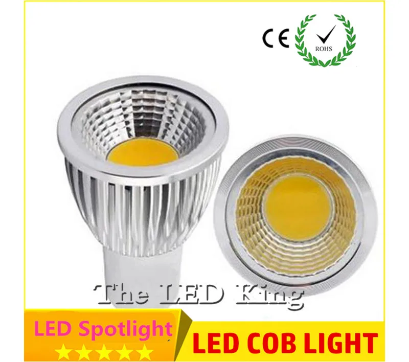 Суперъяркая Светодиодная лампа GU10 3 Вт 5 7 светодиодная COB с регулируемой яркостью