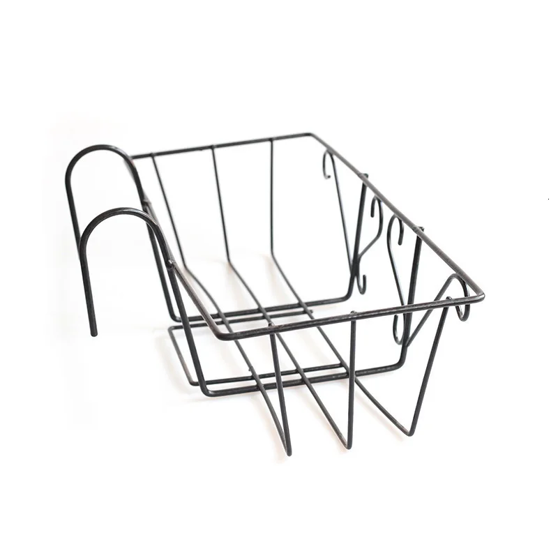 Декоративная наружная металлическая полка для цветов балкона подставка