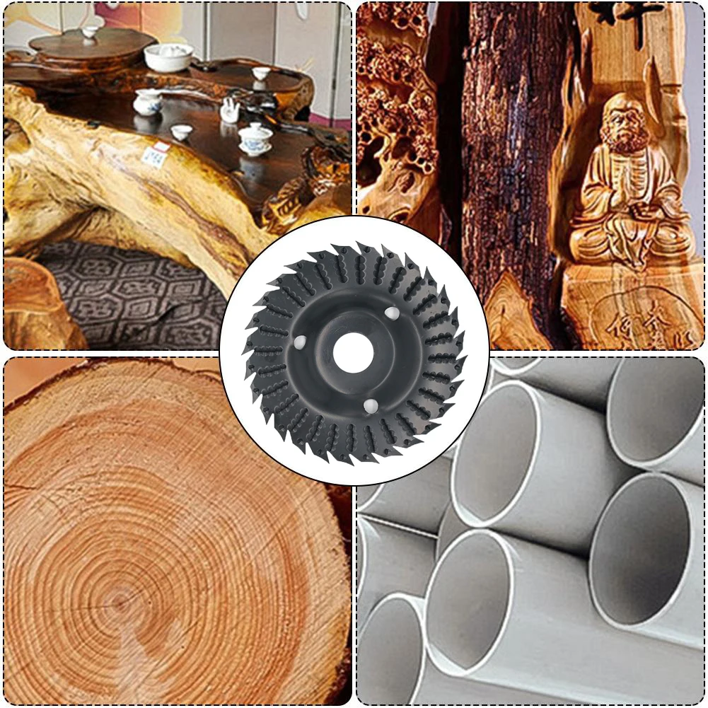 

Round Wood Angle Grinding Wheel Abrasive Disc Angle Grinder Carbide Coating 22/16mm Bore Shaping Sanding Carving Rotary Tool