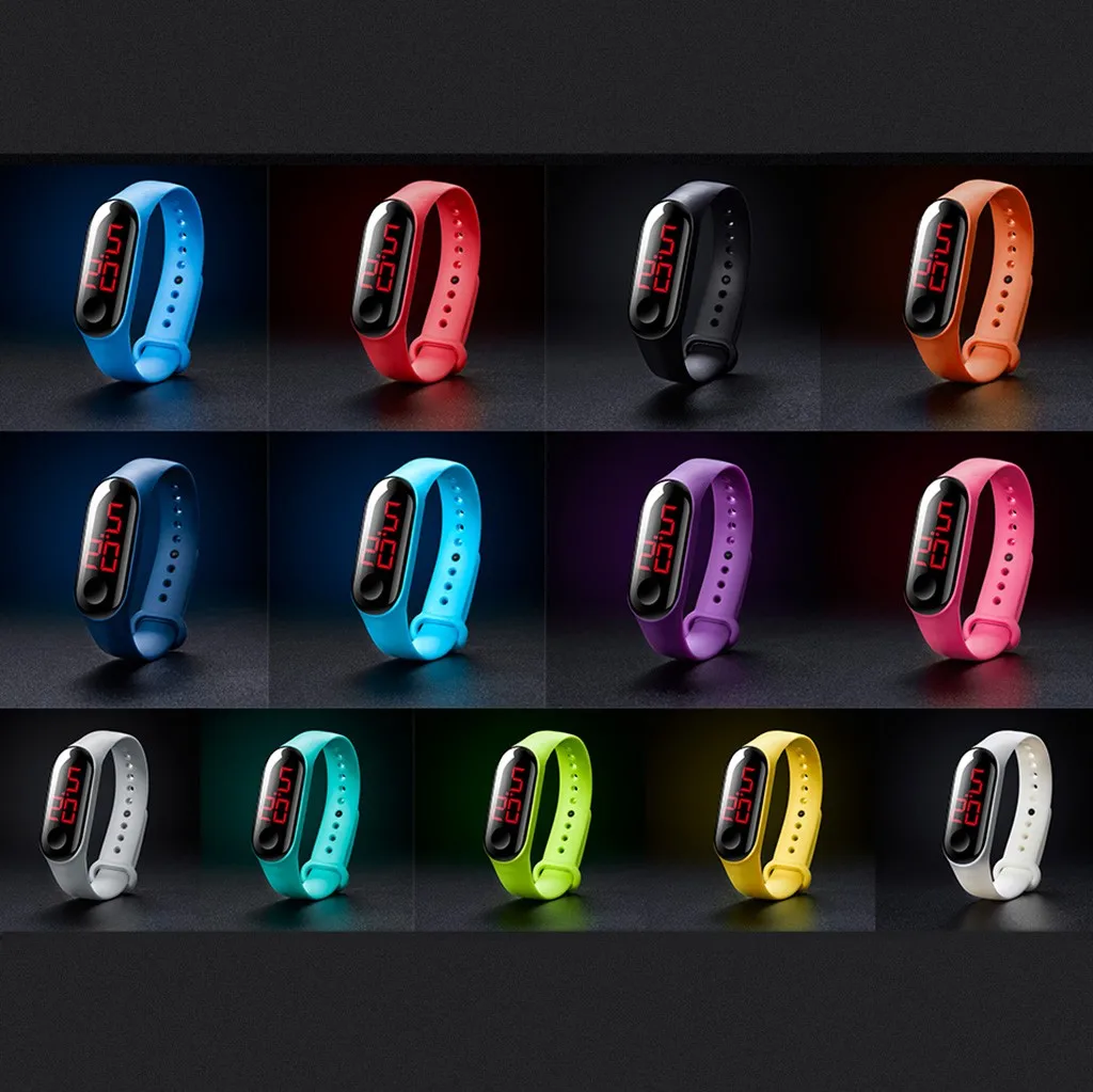 2020 роскошные мужские наручные часы светодиодный электронные спортивные