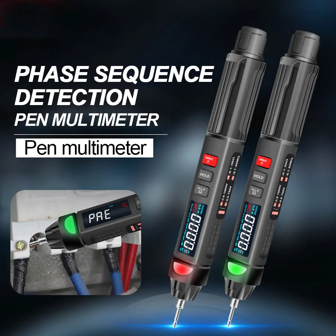 

Automatic Smart Sensor Pen Digital Multimeter Voltmeter Professional Digital Portable Multimeter Non Contact Tester 6000 Count