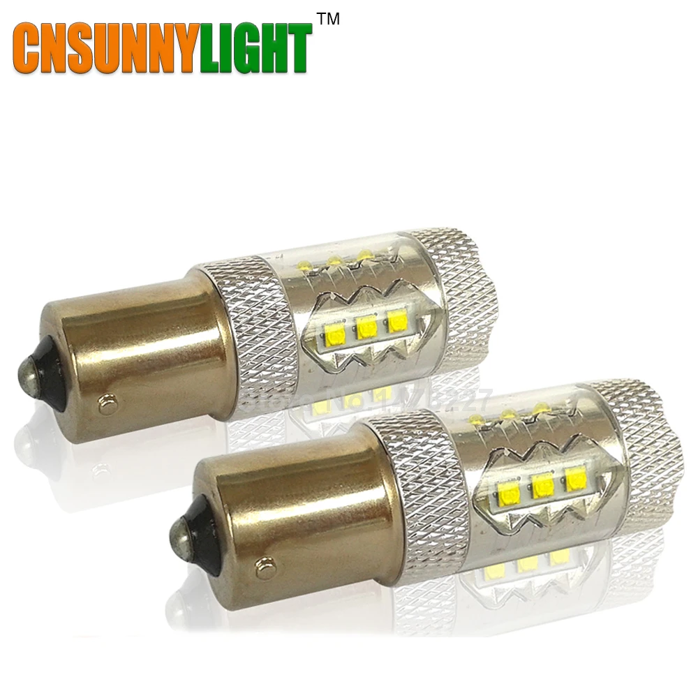CNSUNNY светильник 1156/BA15S/P21W P21/5 Вт PY21W S25 Автомобильный светодиодный ing 80 тормозной