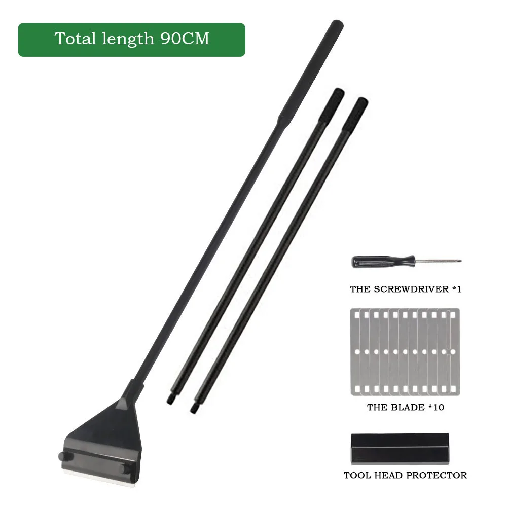 Скребок для водорослей из алюминиевого сплава с лезвием нержавеющей стали 90 см|Инструменты чистки| |