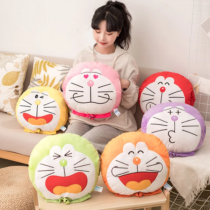 Круглая грелка для рук Doraemon очень мягкая и удобная отправка подруге праздничные