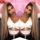 Парик QueenKing из волос, плотность 150%, цвет леми, балаяж, Омбре, T427613, бразильские волосы Реми, Бесплатная доставка на ночь