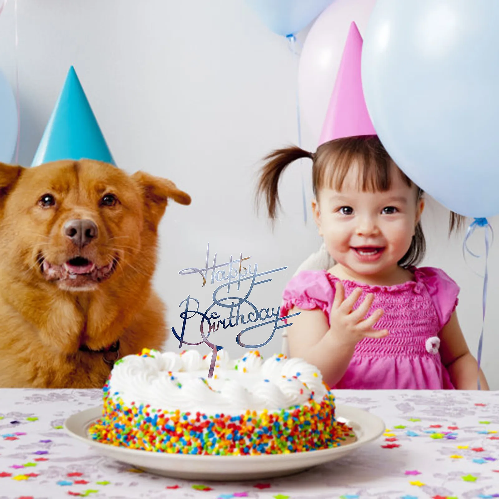 Новые искусственные акриловые золотые топперы для тортов товары вечеринки в