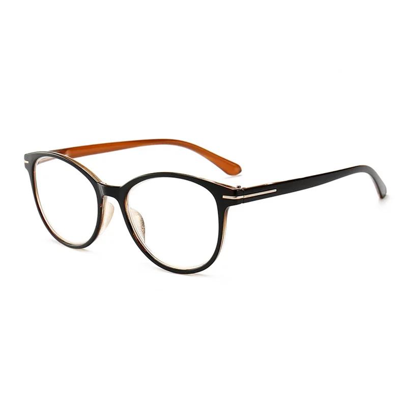 Black Brown RBENN модные круглые очки для чтения Для женщин Для мужчин Винтаж пресбиопические очки для чтения+ 0,75 1,25 1,75 2,75 3,75 4,5 5,0 6,0 - Цвет оправы: Black Brown
