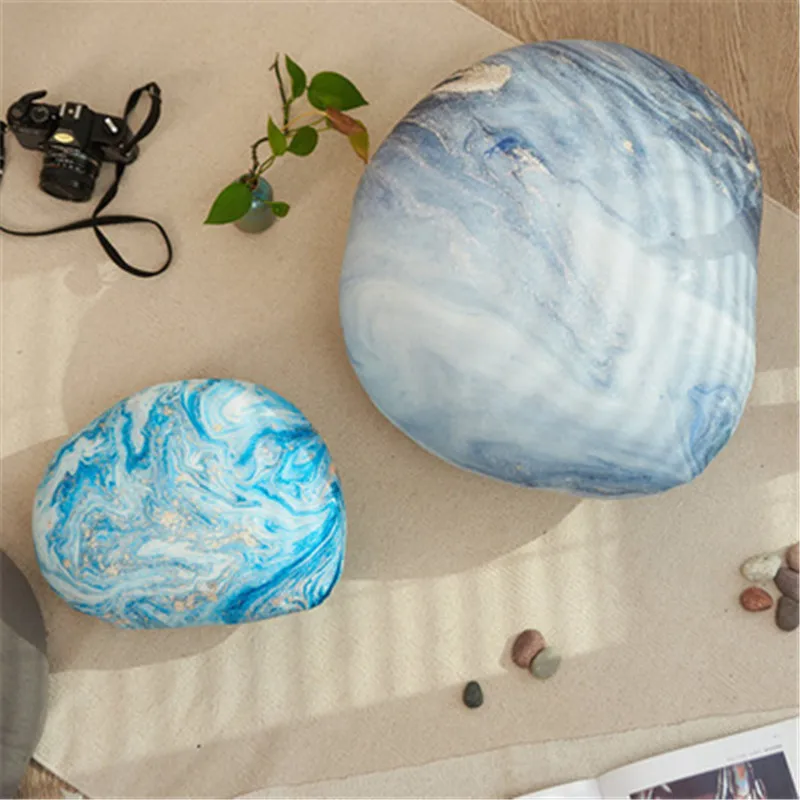 Симпатичная подушка в виде гальки 6 шт. для офиса дивана обеденного перерыва