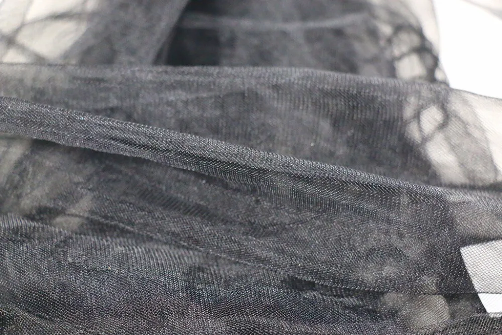 Сетчатый топ черная синяя футболка с длинным рукавом расклешенными рукавами