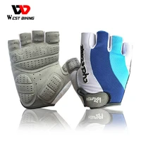 west biking gel gloves ciclismo racing gloves luvas fishing fitness mtb breathable road bike bicycle half finger cycling gloves