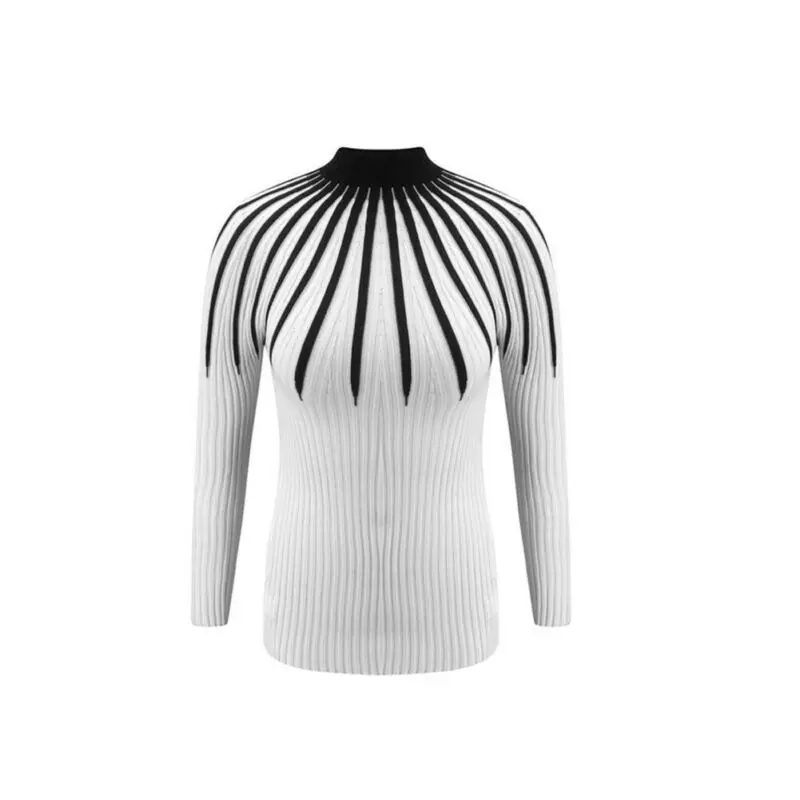 

Womens Warm Knitted Sweater Slim Long Sleeve Winter Turtleneck Pullover Tops