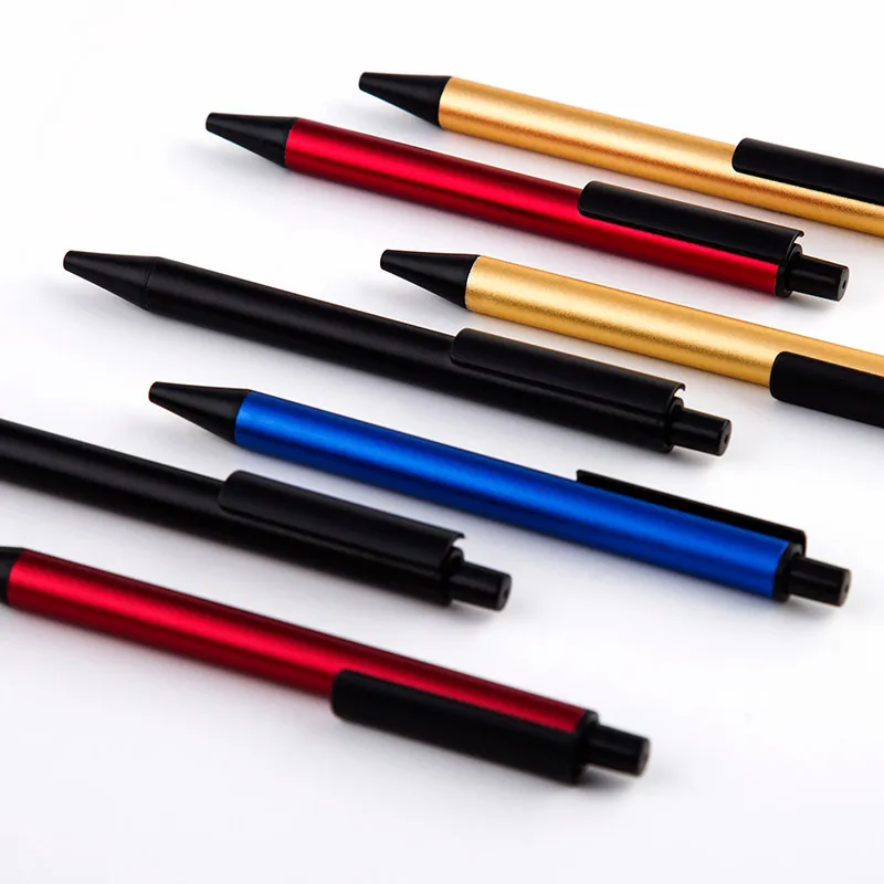 

Набор металлических гелевых ручек 0,5 мм с коробкой, черные чернила, цветные гелевые ручки для детей, школьный офисный набор канцелярских при...