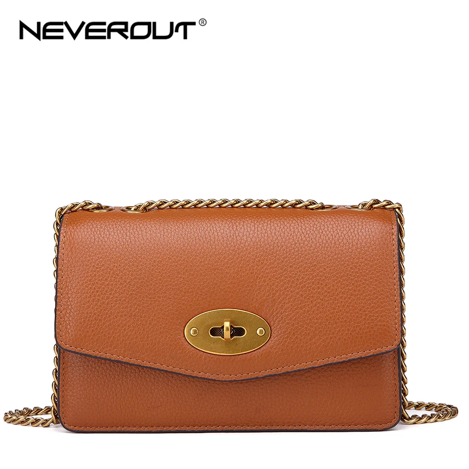 Женская сумка-мессенджер NEVEROUT маленькая однотонная сумка через плечо из