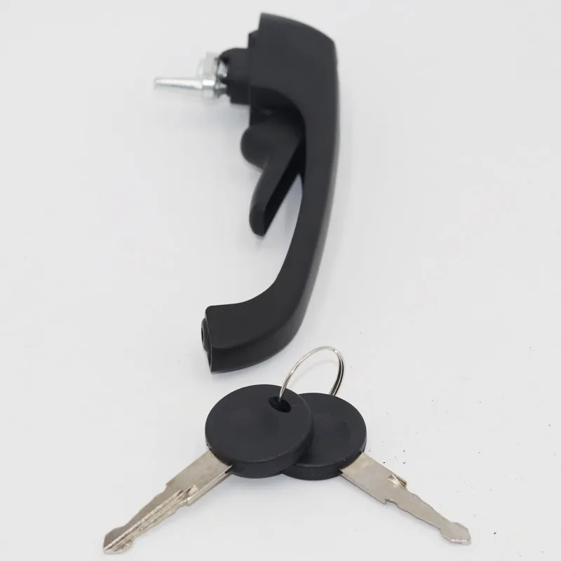 Автомобильная Черная передняя и задняя дверная ручка + замок для VW LT 28 35