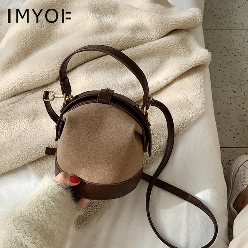 Модные женские сумки на плечо из кожи с эффектом потертости винтажные маленькие