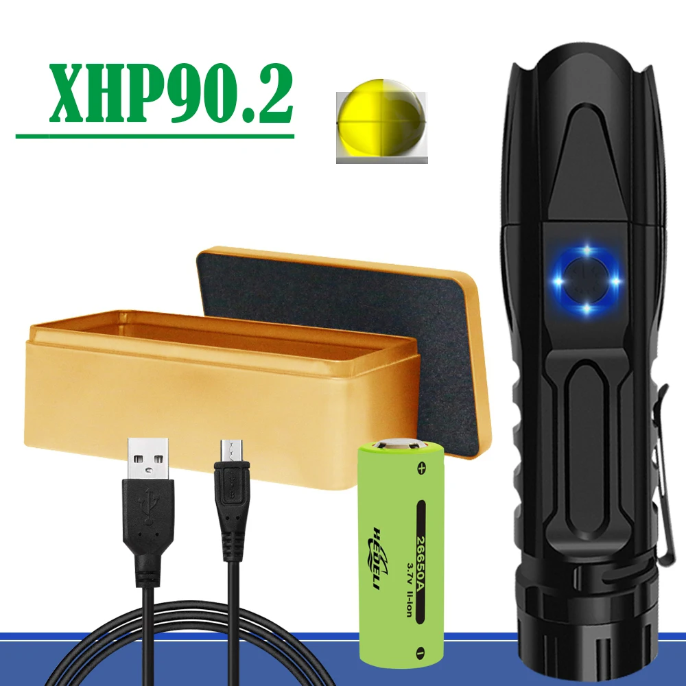 

3000 lumen xhp90.2 most powerful mini led flashlight torch xhp70 rechargeable Tactical flashlights usb xhp50 hand lamp xhp70.2