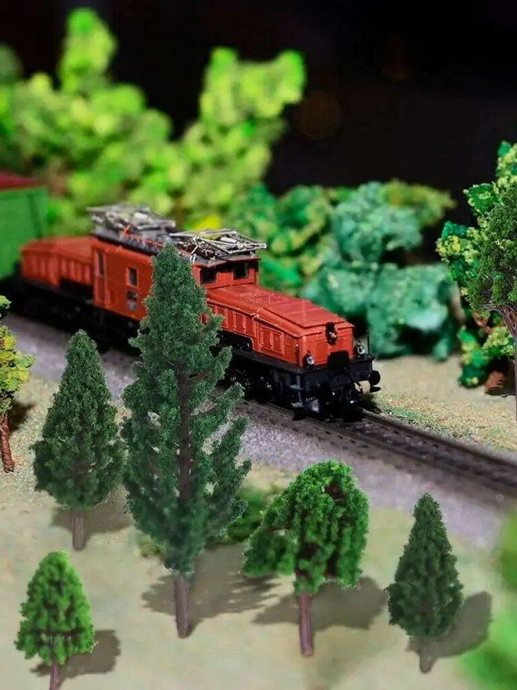 

44 Pieces Mixed Model Trees 3.5-16cm Diorama Model Trees for Railroad Scenery