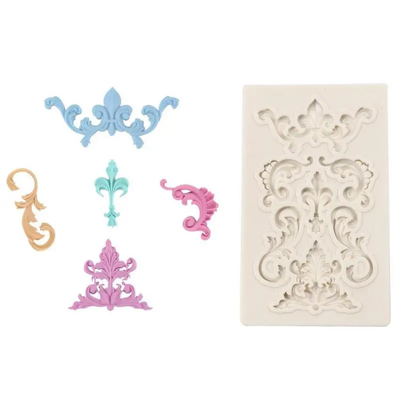 Рельефная рельефная форма в винтажном Европейском стиле 3d силиконовая для