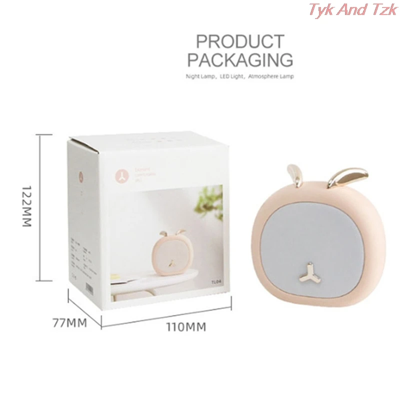 

Cute Pet Night Light Nursey Light For Kid Stepless Touch USB Rechargeable Table Lamp