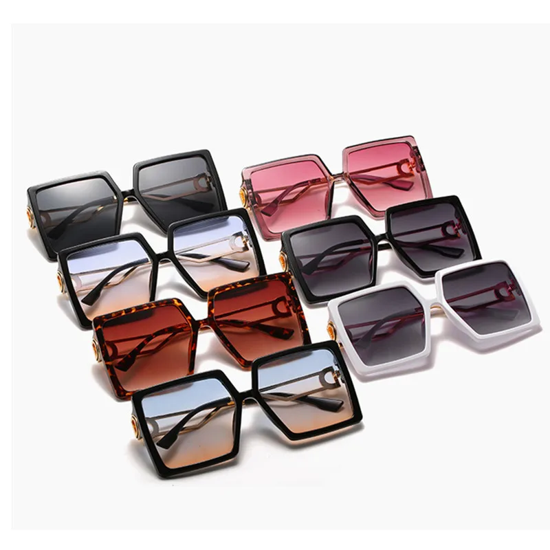 Очки для вождения женские большие квадратные очки с буквой D солнцезащитные в