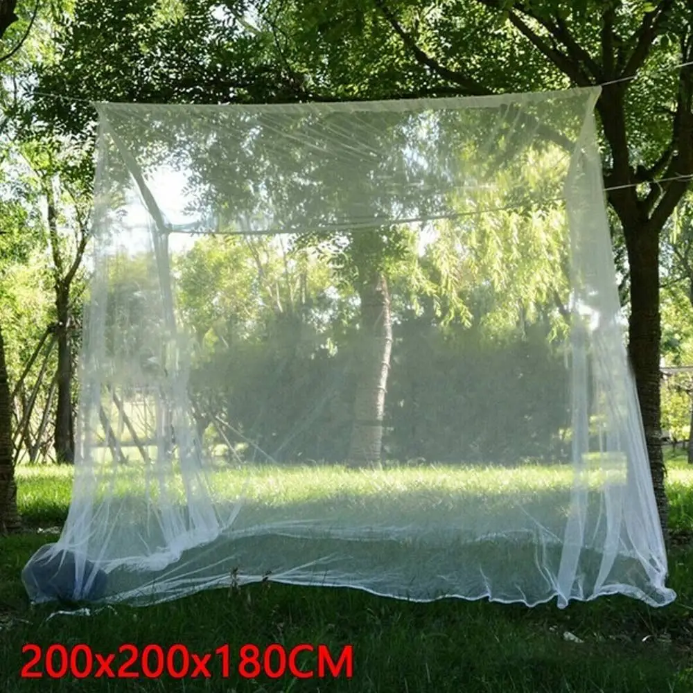 

Hiking Mesh Camping Net Mosquito Net Night White Square Summer Sleeping Outdoor Tent Lace Princess Bed Lightweight