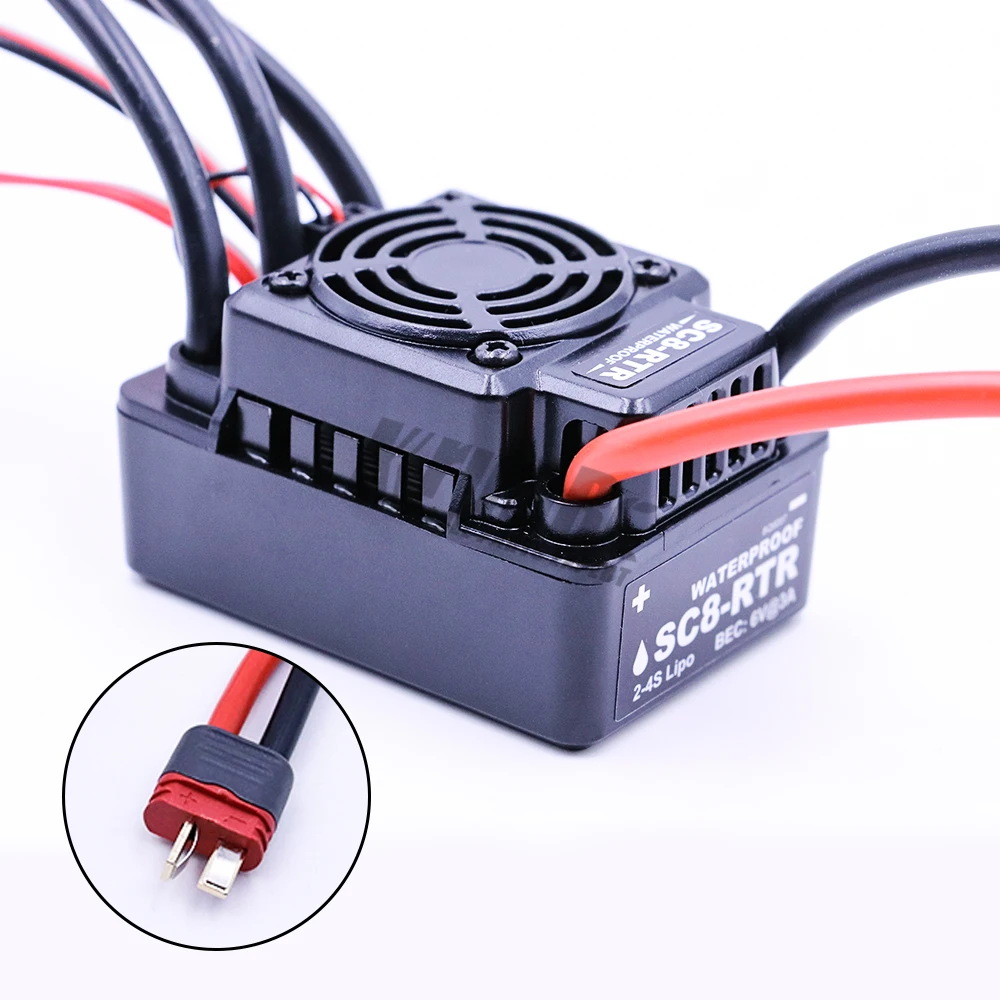 Hobbywing SC8-RTR 120A бесщеточный ESC+ 3660 2700KV/3300KV/3500KV/3800kv Бессенсорный двигатель+ Программа карты для 1/10 RC автомобилей