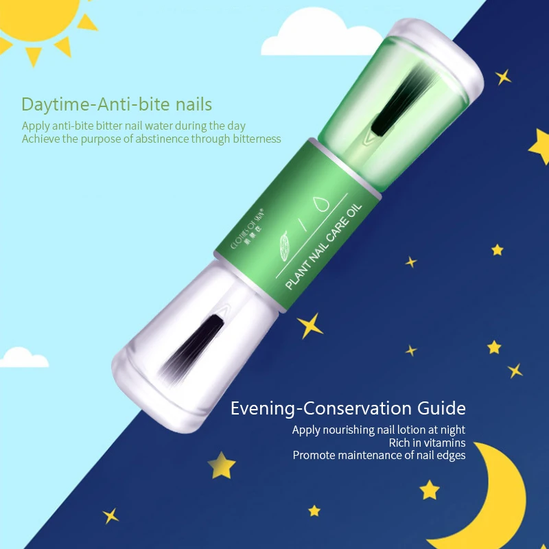 

Children Prevent Biting Hand Nail Polish Set Waterproof Nutrition Therapy Pen Natural Bitter Gourd Coptis No Bite Nail Pen