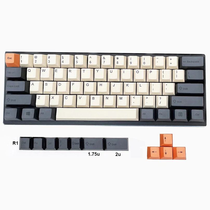 Колпачки для клавиш из углеродного волокна толстые PBT краситель верхняя печать