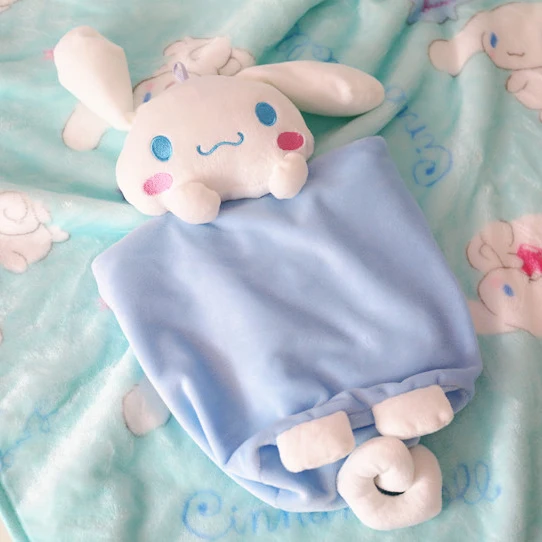 Kawaii Cinnamoroll плюшевое одеяло с большими ушами, Набивная игрушка собака, милая кукла, сохраняющая тепло зимой для малышей, детей, рождественские подарки