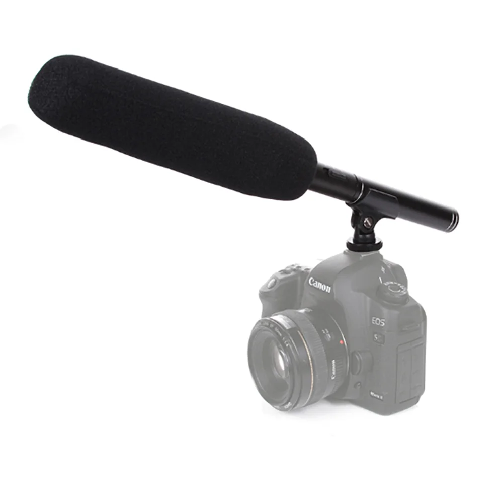 GAM-CF02 Professional Shotgun Interview Microphone Directional Condenser MIC for DSLR DV Camcorders Video Camera Mic | Электроника