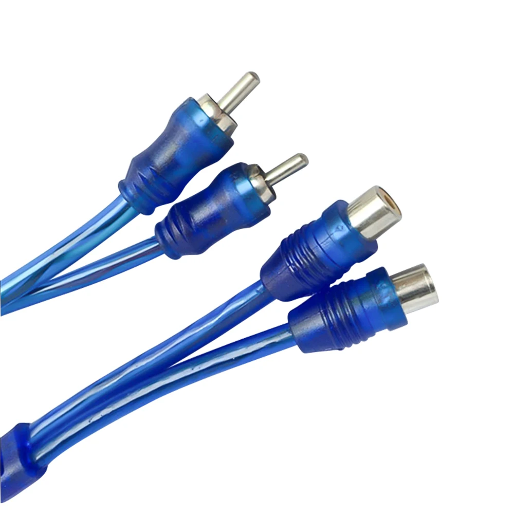 AOSHIKE 1 RCA Женский на 2 мужской аудио кабель и папа Y сплиттер для усилителя AUX