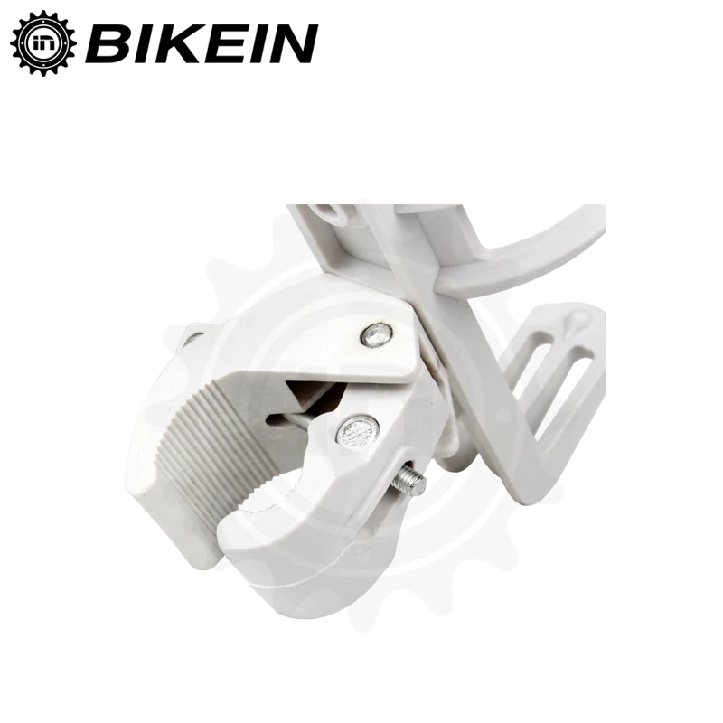 BIKEIN - 360 Rotation Bicycle Motorcycle Water Bottle Holder Cycling Bike Plastic Quick Release Beverage Cage White 122g |