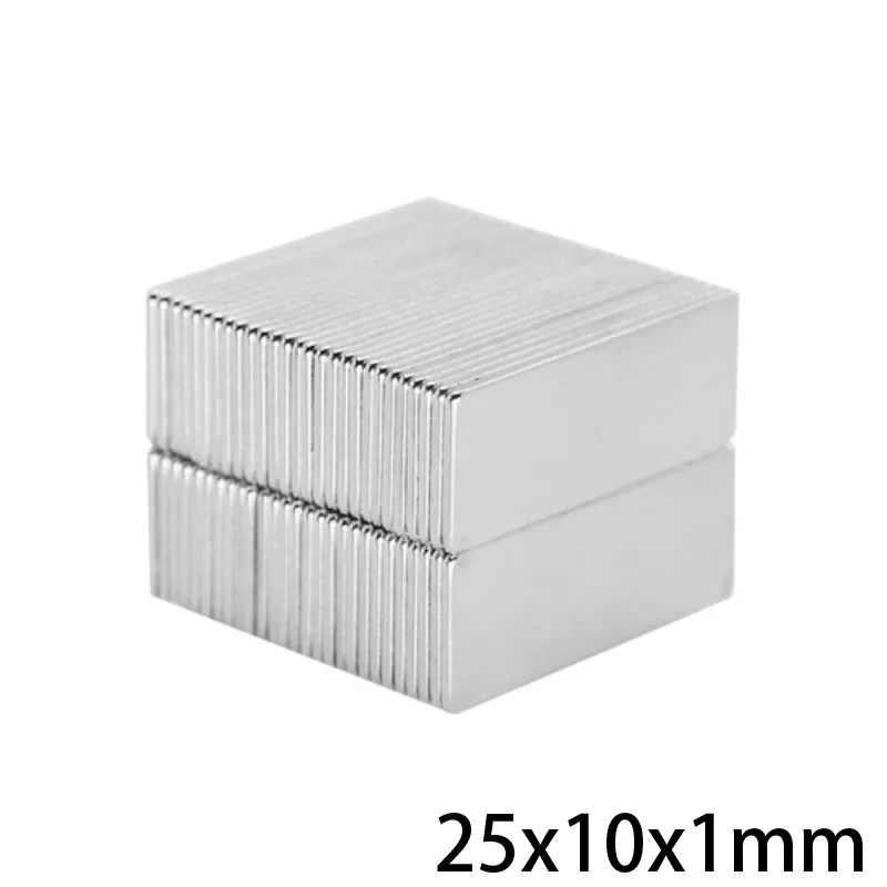 10 ~ 500 шт 25x10x1 мм поисковый квадрат Магнит 25 * маленький блок мощные магниты сильный