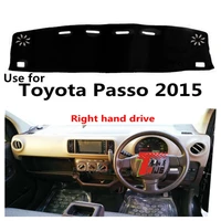 taijs right hand drive car dashboard cover for t oyota p asso 2015 hot design making pad polyester material cracking new model