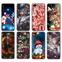 black tpu case for huawei honor 20 lite 10 10i 20s 30s 30 case honor 7a 5 45 7s 7c 5 7 case cover christmas new year