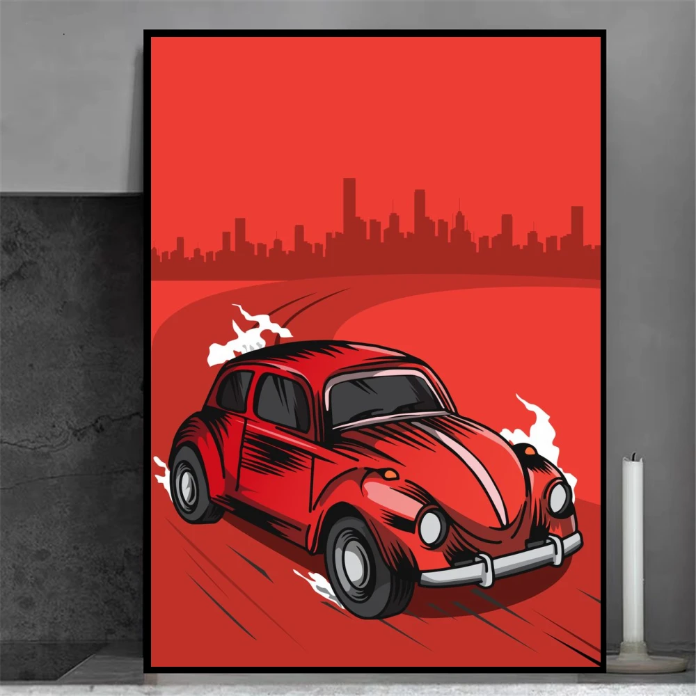Классический Volkswagen Beetle классический крутой автомобиль украшение для гостиной