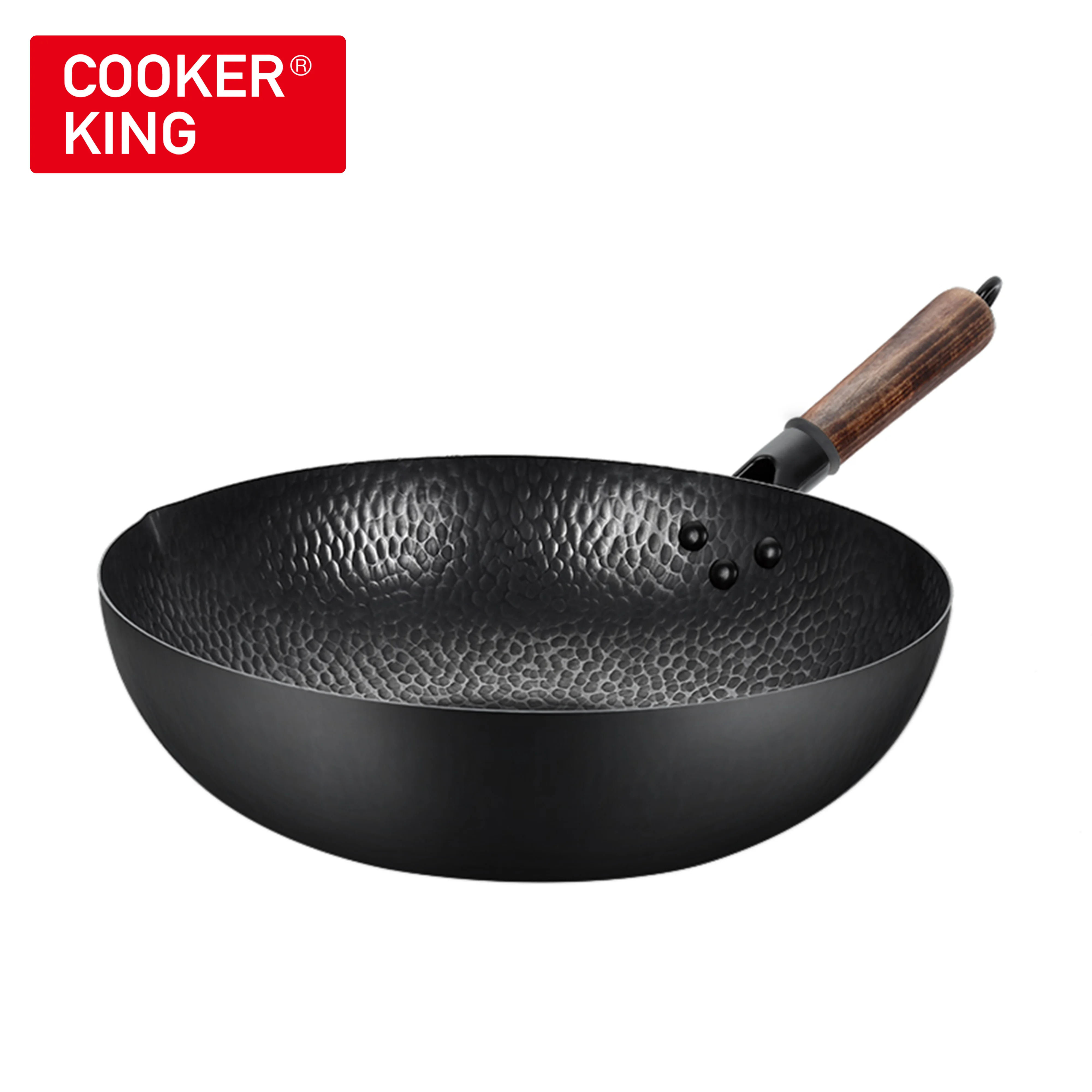 Железная вок COOKER KING сковорода для ВОК из углеродистой стали с сотовой структурой