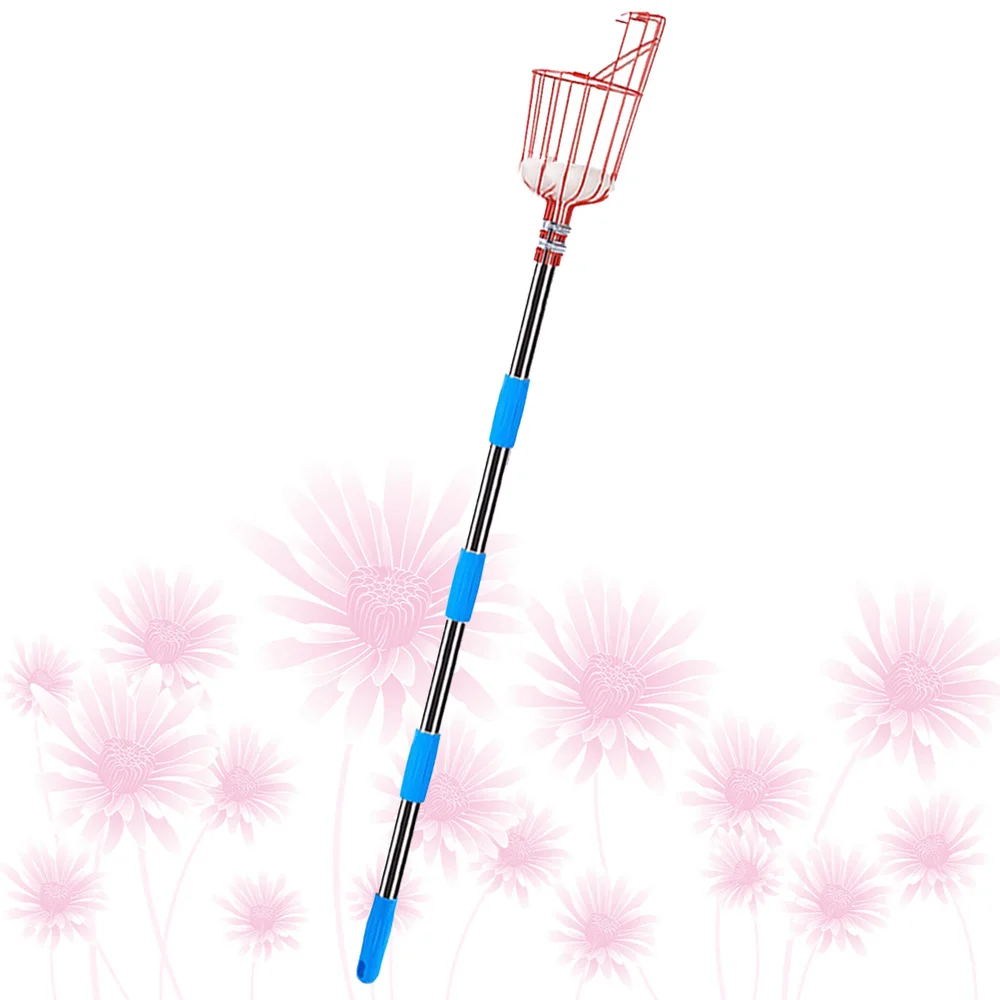 

1 Set Detachable Fruit Picker Portable Garden Picking Tool Stainless Steel Pole Fruit Catcher High Altitude Fruit Picking Device