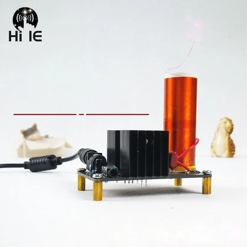 Музыкальный плазменный динамик с катушкой Тесла Беспроводная передача Tesla