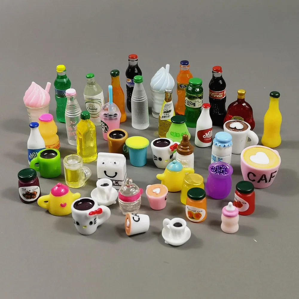12 шт. мини 3D чашка бутылка молока коробка Миниатюрный Кукольный дом семейное ремесло Сказочный бонсай Декор