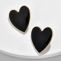 fashion jewelry womens heart shaped drop oil multi color earrings sweet earrings party birthday gift