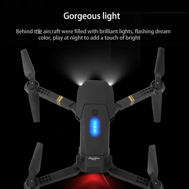 Дрон wifi FPV широкоугольный HD 1080P камера режим удержания высоты складной рычаг RC