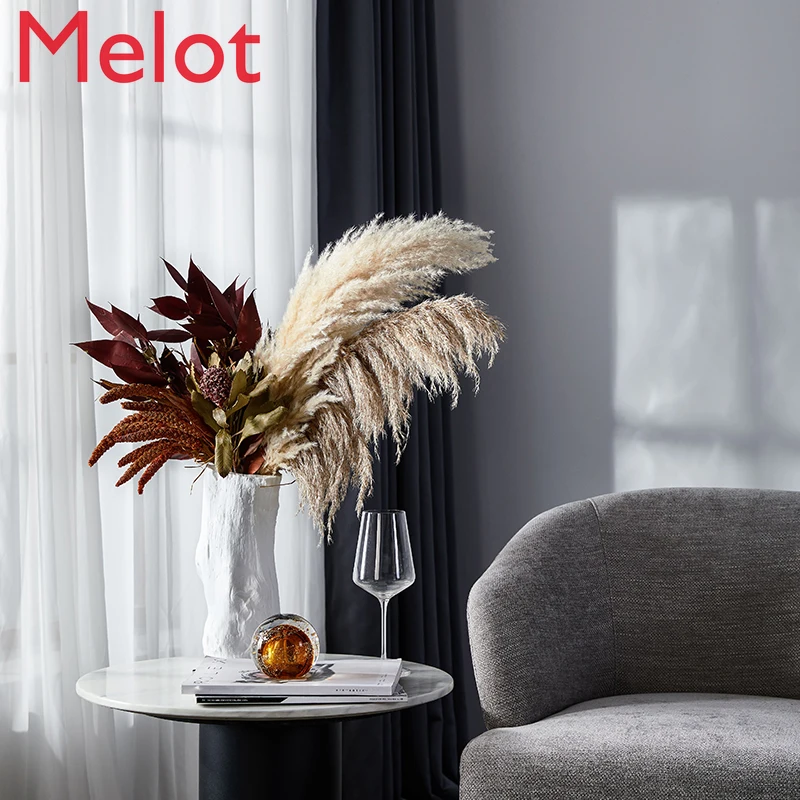 

Purplish Red Sea God Hallway Floral Set Home Dried Bouquet Dried Flower Decorative Ornament Real Flower Furnishings