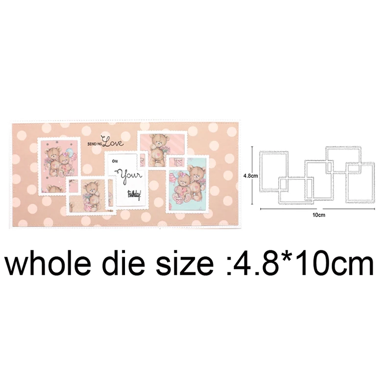 

Craft dies Christmas Frame Metal Cutting Dies For DIY Scrapbooking dies Album Cards Decorative Embossing Folder Stencils dies