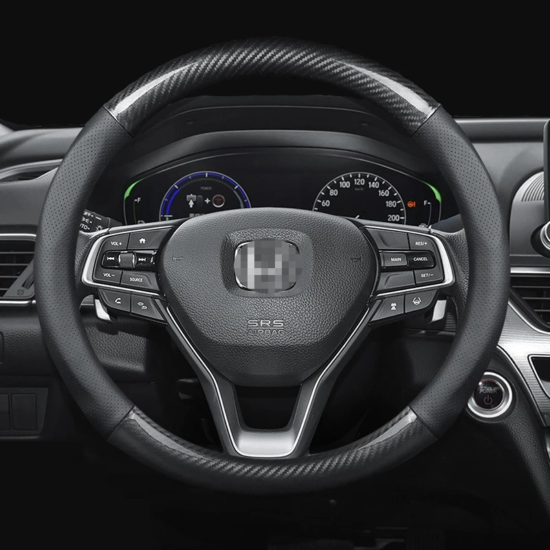 Чехол рулевого колеса автомобиля для Honda CRV Accord Civic XRV FIT ODYSSEY ridgeline crosstour Vezel City