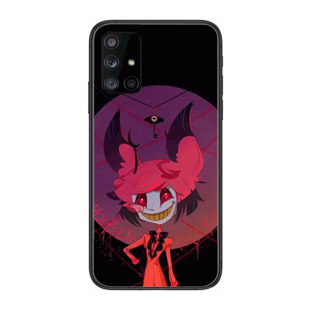 

Hazbin Hotels style Phone Case Hull For Samsung Galaxy A 90 50 51 20 71 70 40 30 10 80 E 5G S Black Shell Art Cell Cover