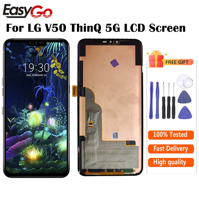 Для LG V50 ThinQ LM-V500XM V500N LM-V500EM V450PM ЖК-дисплей детали для замены бесплатная доставка |