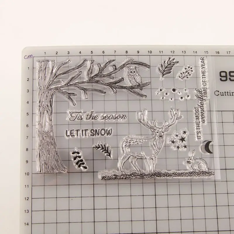 Печать с оленем штамп вырубными штампами набор трафаретов Сделай Сам