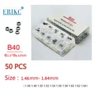 Стальные регулирующие шайбы ERIKC, шайбы для инжектора B40 размером 1,46 мм-1,64 мм, шайбы для регулировки сопла для BOSCH 110 120, 50 шт.